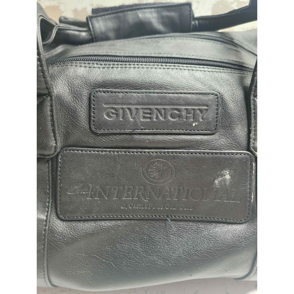 Givenchy Black Leather Expandable Duffle Bag The International at Castle Pines - Picture 10 of 12